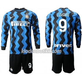 Inter Milan Romelu Lukaku 9 Barn Hjemmedraktsett 2020-2021 Langermet (+ Korte bukser)